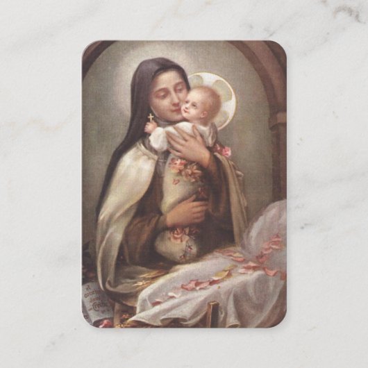 Het katholieke kerstgebed van de heilige Kaart Visitekaartje (Voorkant)