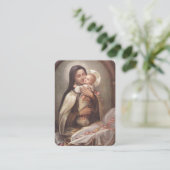 Het katholieke kerstgebed van de heilige Kaart Visitekaartje (Staand voorkant)