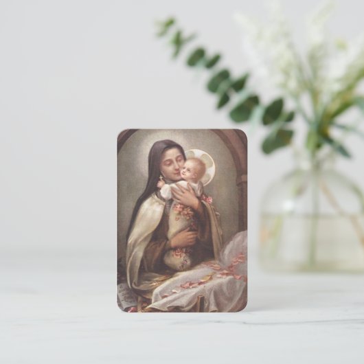 Het katholieke kerstgebed van de heilige Kaart Visitekaartje (Staand voorkant)