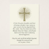 Het katholieke kruis is de Kaart van het monument (Voorkant)