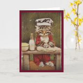 Het Katje die van de chef-kok Brood maken Kaart (Gele Bloem)