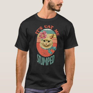 Het katje heeft me verslagen Kat Vintage Roos Sch T-shirt