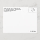 Het Katje van de slaap Briefkaart (Achterkant)