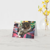 het katje wordt notecard goed #2 kaart (Gele Bloem)