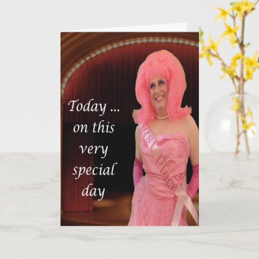 Het Katoen van Miz viert U Kaart (Gele Bloem)