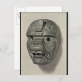Het katoenmasker van een man, van Oaxaca, Pre-Colu Briefkaart (Voorkant / Achterkant)