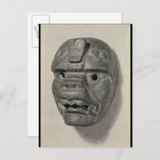 Het katoenmasker van een man, van Oaxaca, Pre-Colu Briefkaart (Voorkant / Achterkant)