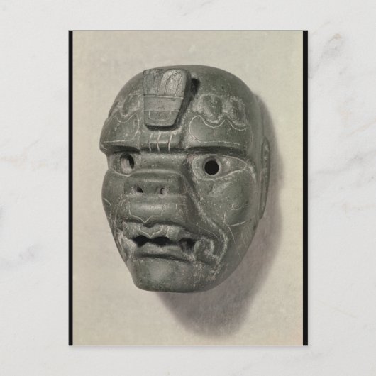 Het katoenmasker van een man, van Oaxaca, Pre-Colu Briefkaart (Voorkant)
