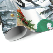 Het Kattenbos Elf Vrolijk kerstinpakpapier Cadeaupapier (Rol Hoek)