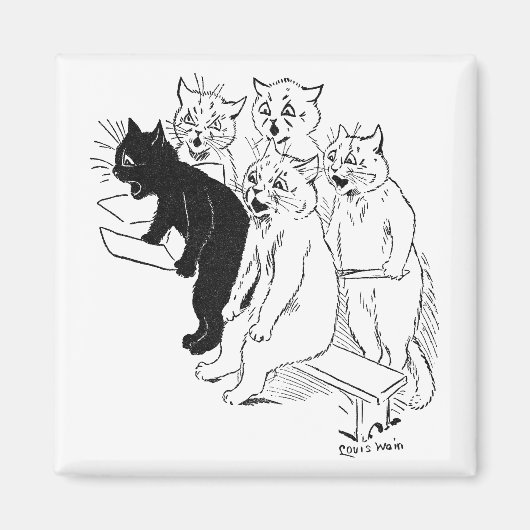Het kattenkoor magneet (Voorkant)
