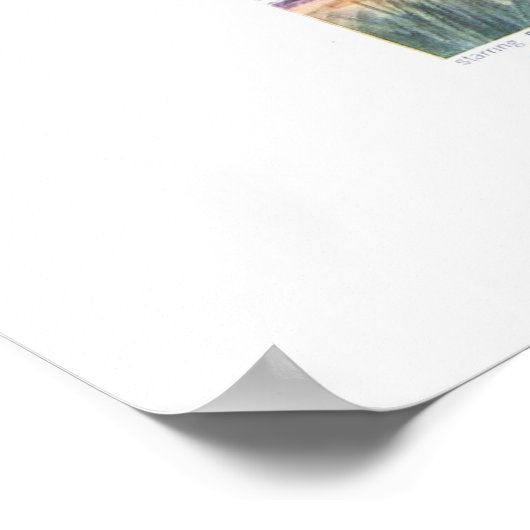 Het kattenmeisje (xl) poster (Hoek)