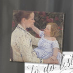 Het kazerne van het kind | Mary Cassatt Magneet<br><div class="desc">Het Kind (1890) van de Amerikaanse impressionist Mary Cassatt. Origineel schilderij van kunstolie op canvas toont een portret van een moeder die haar jonge kind op haar schoot houdt. Gebruik de ontwerphulpmiddelen om douanetekst toe te voegen of het afbeelding te personaliseren.</div>