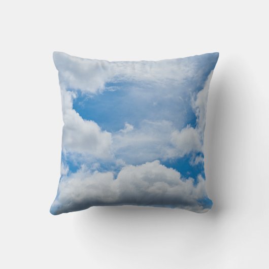 Het keelchakra - Symbool van de adem levens Kussen (Achterkant)