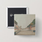 Het keiharde paleis in Peking Vierkante Button 5,1 Cm (Voorkant /achterkant)
