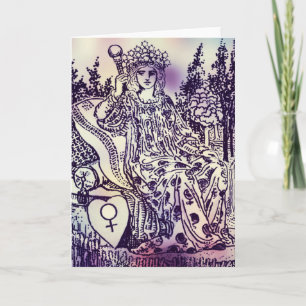 Het Keizerin Tarot Kaart Wenskaart