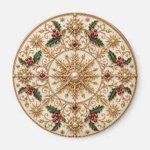 Het Keizerlijke Winter Mandala Magneet