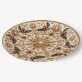 Het Keizerlijke Winter Mandala Papieren Bordje (Gekanteld)