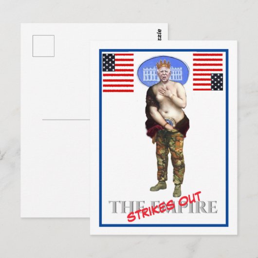 Het keizerrijk slaat Briefkaart uit (Voorkant / Achterkant)