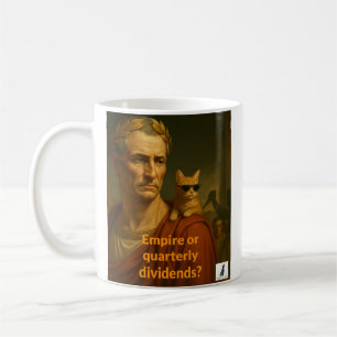Het keizerrijk van Caesar of de kwartaaldividenden Koffiemok