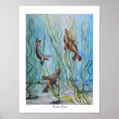 Het Kelp bos Poster (Voorkant)