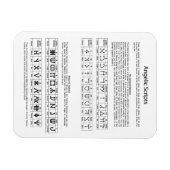 Het Keltische alfabet Angelic Script Chart Magneet (Horizontaal)