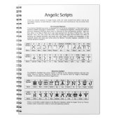 Het Keltische alfabet Angelic Script Chart Notitieboek (Voorkant)