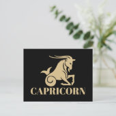 Het Keltische Astrology Horoscope Capricorn Sign Briefkaart (Staand voorkant)