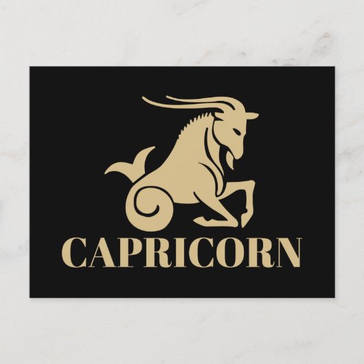 Het Keltische Astrology Horoscope Capricorn Sign Briefkaart (Voorkant)