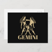 Het Keltische Astrology Horoscope Gemini-teken Briefkaart (Voorkant / Achterkant)