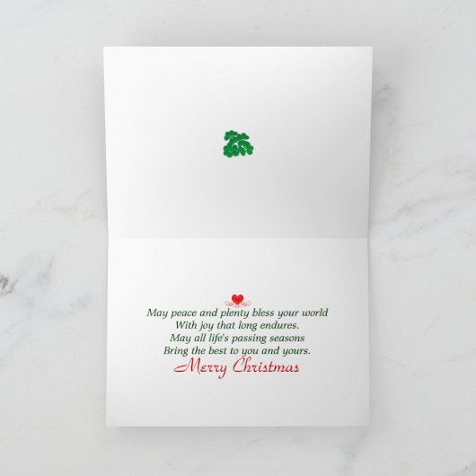 Het Keltische Hoefijzer van het Varken van de Feestdagen Kaart (Binnen)