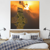 Het Keltische kruis Canvas Afdruk (Insitu (Slaapkamer))