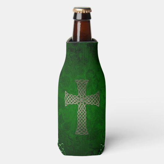 Het Keltische kruis Flesjeskoeler (Fles Voorkant)