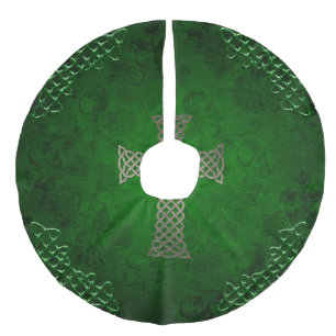 Het Keltische kruis Imitatie Linnen Kerstboom Kleed