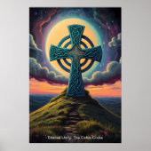 Het Keltische kruis is een baken van hoop. Poster (Voorkant)