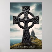 Het Keltische kruis is een baken van hoop. Poster (Voorkant)