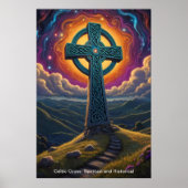 Het Keltische kruis is een baken van hoop. Poster (Voorkant)