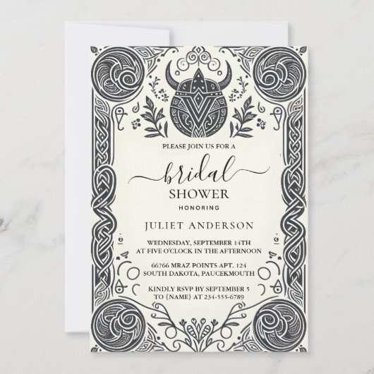 Het Keltische Nordic Fun middeleeuwse Scroll Vrijg Kaart (Voorkant)