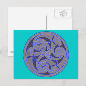 Het Keltische Spiraalvormige Ontwerp van de Kunst Briefkaart (Voorkant / Achterkant)