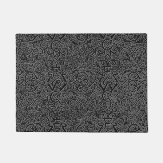 Het Keltische Staal van de Houtskool van de Knoop Deurmat (Voorkant)
