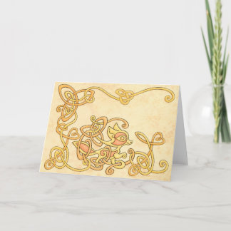 Het Keltische Wenskaart van de Vos Kaart