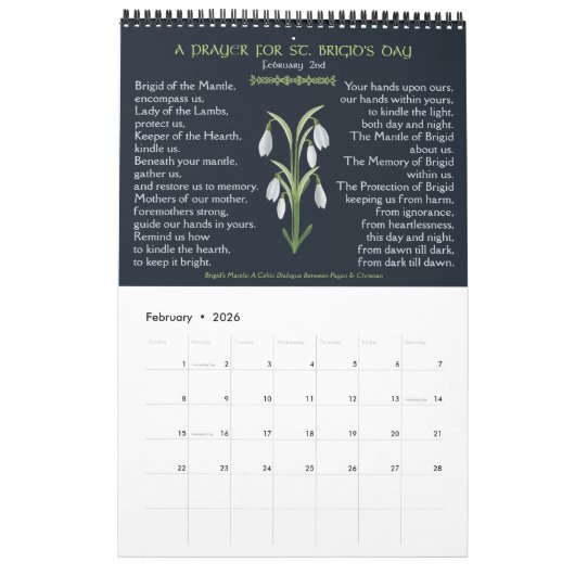 Het Keltische wiel van de kalender 2018 (Feb 2026)