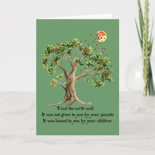 Het Keniaanse Gezegde van de Natuur Kaart (Voorkant)