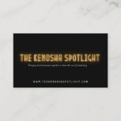 Het Kenosha Spotlight Visitekaartje (Voorkant)
