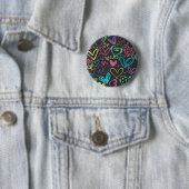 Het kenteken van de liefde ronde button 5,7 cm (In situ)