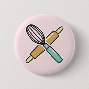 Het Kenteken van de Minnaar van het baksel Ronde Button 5,7 Cm
