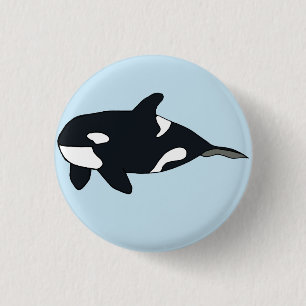 Het Kenteken van de orka Ronde Button 3,2 Cm