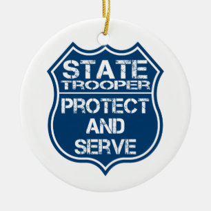 Het Kenteken van de Politie van de marechaussee Keramisch Ornament