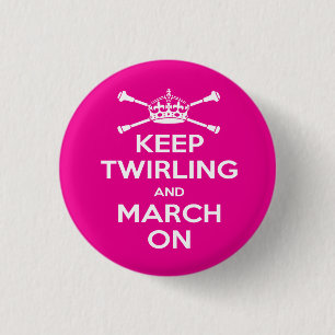Het Kenteken van Majorettes Ronde Button 3,2 Cm