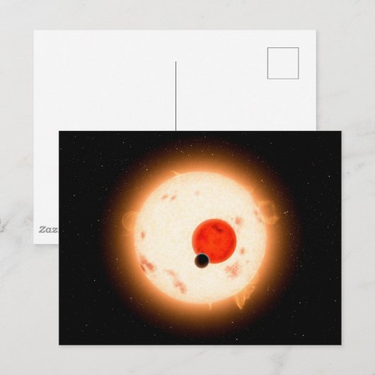 Het Kepler-16 systeem. Briefkaart (Voorkant / Achterkant)