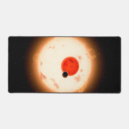 Het Kepler-16 systeem. Bureaumat (Voorkant)